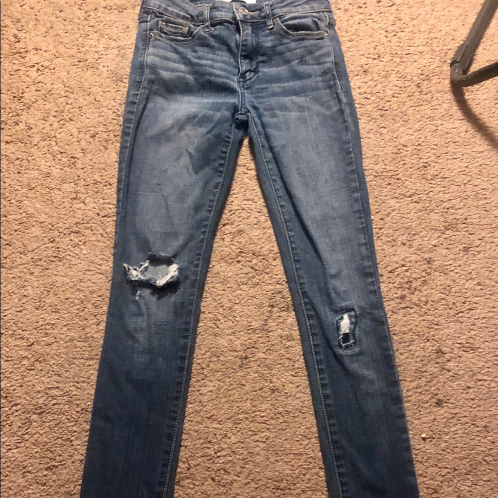 ✨abercrombie dark washed  jeans